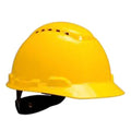 Hard Hat, HDPE, Pressure Diffusion Ratchet Suspension, Yellow