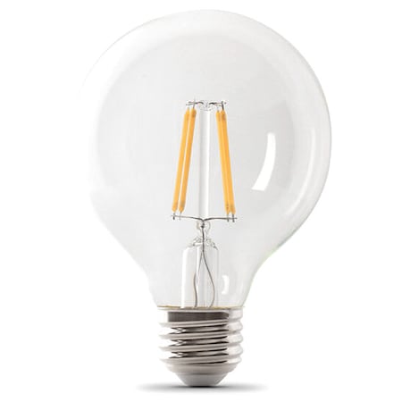 LED, 3.8 W, G25, Medium Screw (E26), PK3