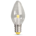 LED, 0.6 W, C7, Candelabra Screw (E12), PK4