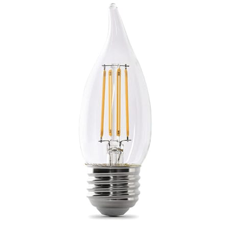 LED, 3.3 W, BA10, Medium Screw (E26), PK2