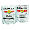 Floor Coating Kit, High Gloss Finish, Silver Gray, 100% Solid Base