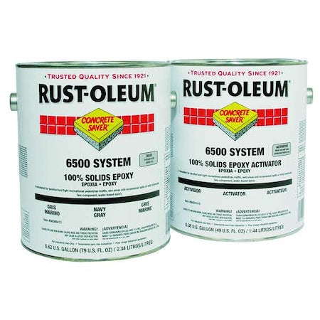 Floor Coating Kit, High Gloss Finish, Silver Gray, 100% Solid Base