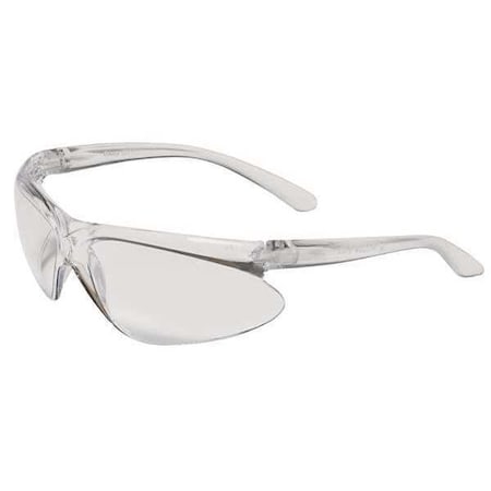 A400, Safety Glasses, Anti-Fog, Clear Lens, Clear Frame, Half-Frame
