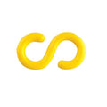 S-Hook for Plastic Chain Barrier, Yellow, 2 93/100 in Length, Gloss