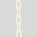 Plastic Chain, White, 100 ft Length, Gloss