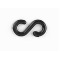 S-Hook for Plastic Chain Barrier, Black, 1 237/500 in Length, Gloss