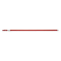 61-4/5" to 112-1/2" Threaded Telescopic Handle, 1 1/4 in Dia, Red, Aluminum/Plastic