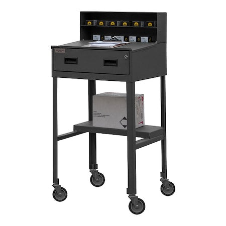 Shop Desk, 23 x 51 x 20 In, Gray