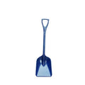 Hygienic Square Point Shovel, Polypropylene Blade, 37-1/2 in L, Blue