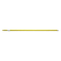 61-4/5" to 112-1/2" Threaded Telescopic Handle, 1 1/4 in Dia, Yellow, Aluminum/Plastic