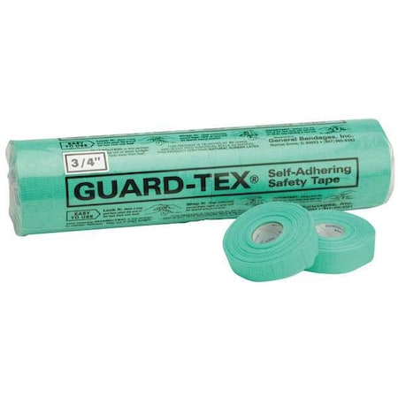 Safety Tape, Green, 3/4 x 30 yd. L, PK16