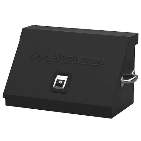 Triangle Top Chest, Black, Steel, 23-1/2 in W x 13-3/4 in D x 14-1/2 in H