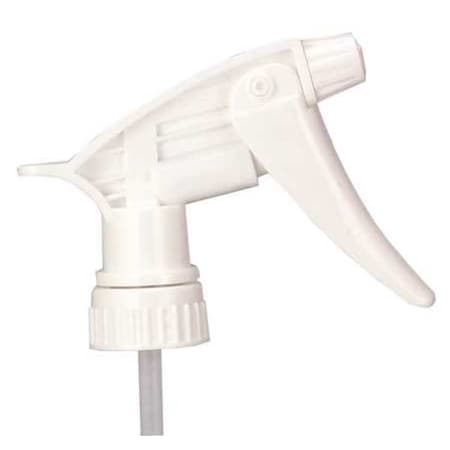 7-1/4"White, Plastic Trigger Sprayer, Color: White, PK6