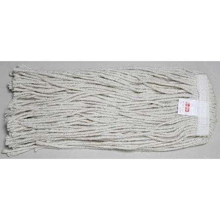 String Wet Mop, 19.2 oz Dry Wt, Quick Change Connection, Cut-End, Natural, Cotton