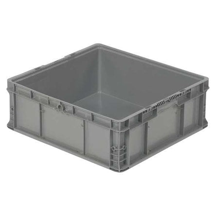 Solid & Stackable Straight Wall Storage Container, 15.7 gal, 24 in L x 22-1/2 in W x 8-3/4 in H