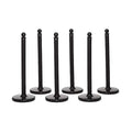 2.5" Diameter Plastic Stanchion - Black, 40" Height, 6 pk