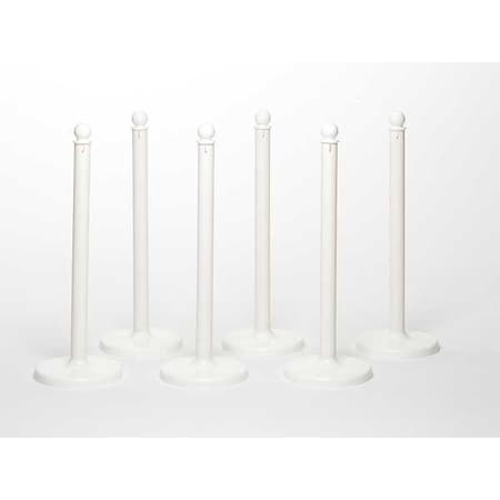Medium Duty Stanchion, 40 In. H, PK6