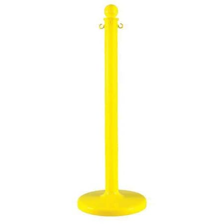 2.5" Diameter Plastic Stanchion - Yellow, 40 in Height, 6 pk