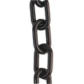 Plastic Chain, Black, 50 ft Length, Gloss