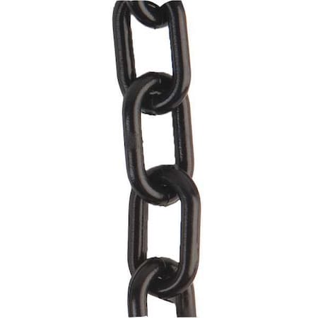Plastic Chain, Black, 50 ft Length, Gloss