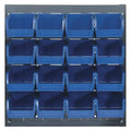 Steel Louvered Panel, 1/4 in D x 20 in H x 18 in W, Gray