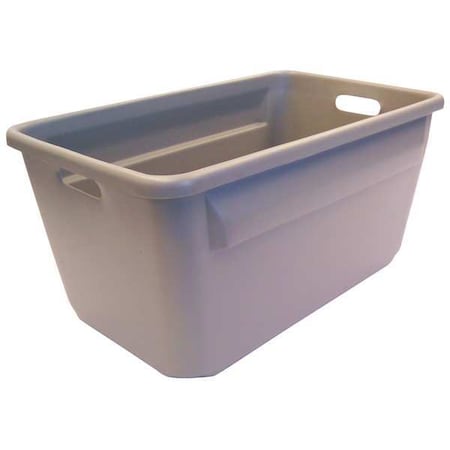 Storage Container, Fiberglass Reinforced Composite, Gray, 12 in H, 14-3/8 in W, 24-1/8 in L