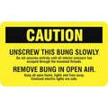 3" x 5", DOT Label, Black on Yellow, HMSL-3503-P100, PK100