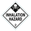 DOT Label, 4 In. H, Black/White, PK25