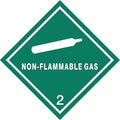 DOT Label, White/Green, 4 In. W, PK25