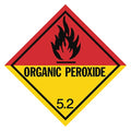 DOT Label, 4 In. H, Organic Peroxide, PK25