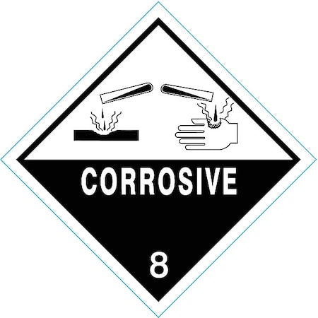 DOT Label, 4 In. H, Black/White, PK250