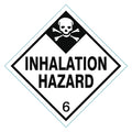 DOT Label, Black/White, 4 In. W, PK25