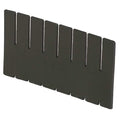 Plastic Divider, Black, 9 5/8 in L, 6 7/8 in H