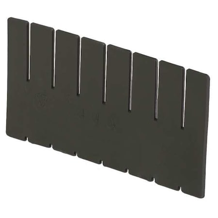 Plastic Divider, Black, 9 5/8 in L, 6 7/8 in H
