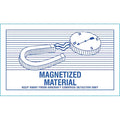 DOT Label Magnetized Material 5"x3", Blue/Orange, Pk100