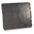 Bulk Container Lid 48 1/4 in L, 40 1/4 in W, 2 1/2 in H, Plastic, Black