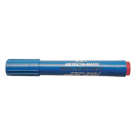 Metal Detectable Permanent Marker, Red Color Family, 10 PK