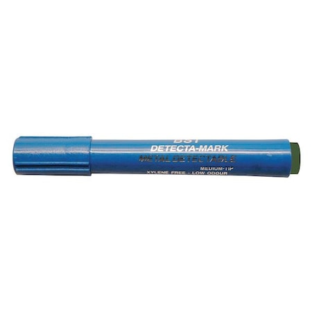 Metal Detectable Dry Erase Marker, Green Color Family, 10 PK