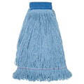 5 in String Wet Mop, 16 oz Dry Wt, Quick Change Connection, Looped-End, Yellow, PET