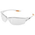 Law (LW2), Safety Glasses, Anti-Scratch, Clear Lens, Clear Frame, Frameless
