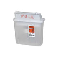 Sharps Container, 1-1/4 Gal., Clear, PK5