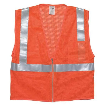 2XL Class 2 High Visibility Vest, Orange
