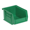 Hang & Stack Storage Bin, Polypropylene, Green, 3 in H, 4 1/8 in W, 5 3/8 in L