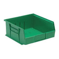 Hang & Stack Storage Bin, Polypropylene, Green, 5 in H, 11 in W, 10 7/8 in L