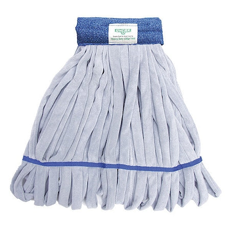 6 in String Wet Mop, 16 oz Dry Wt, Quick Change Connection, Cut-End, Blue, Microfiber