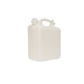 Jerrican, 10 L Capacity - mL, 2.5 gal Capacity - oz, Screw On Closure, HDPE, White, 7.3 in H