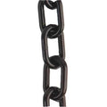 Plastic Chain, Black, 100 ft Length, Gloss