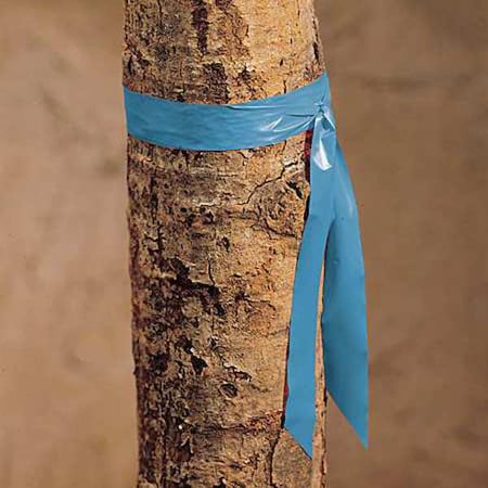 Flagging Tape, No Legend, Blue, 1 in Wide x 300 ft Length, Vinyl, 2.5 mil