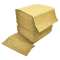 Sorbent Pad, 30 gal, 16 in x 18 in, Chemical, Hazmat, Yellow, Meltblown Polypropylene