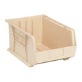 Hang & Stack Storage Bin, Polypropylene, Ivory, 8 in H, 11 in W, 16 in L